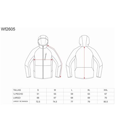 Sudadera combinada con capucha WF2605