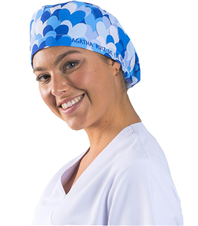 Gorro goma Agatha cuore azul 400008