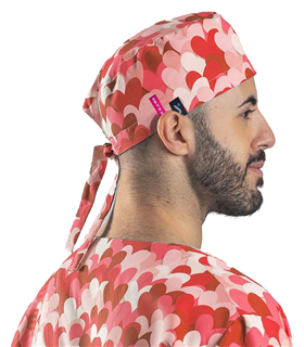 Gorro cirujano cuore rojo Agatha 400007
