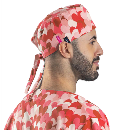 Gorro cirujano cuore rojo Agatha 400007