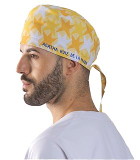 Gorro cirujano cometa amarillo Agatha 400007