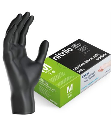Guantes Nitrilo negro sin polvo GD20