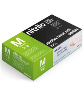 Guantes Nitrilo negro sin polvo GD20