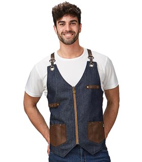 Chaleco vaquero piel Kurume 950008