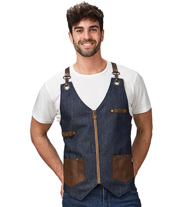 Chaleco vaquero piel Kurume 950008