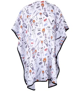 Capa peluqueria infantil Huesos 350002