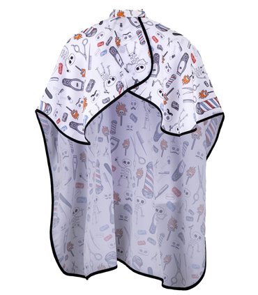 Capa peluqueria infantil Huesos 350002