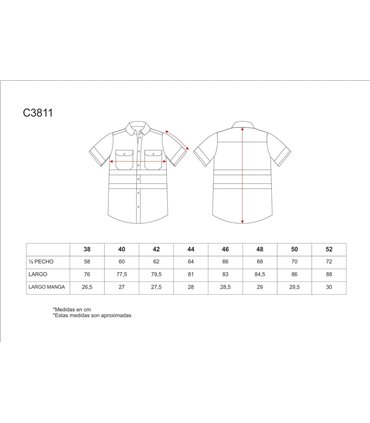 Camisa manga corta Alta Visibilidad C3811