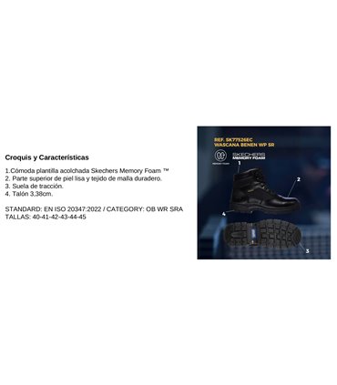 Skechers Bota SK77526EC Wascana hombre