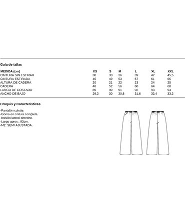 Pantalón mujer crepe 700044