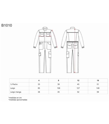 Buzo infantil para niños Workteam B1010