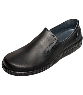 Zapato piel liso ajustable con elástico 2002