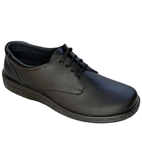 Zapato de piel liso con cierre de cordones 2001