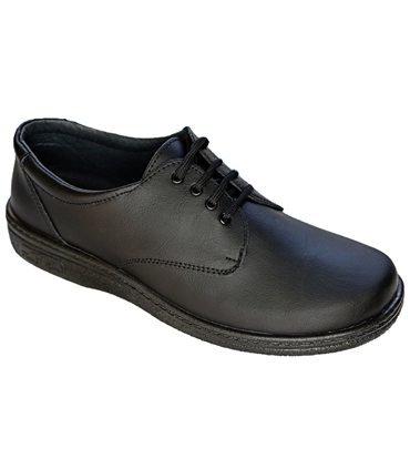 Zapato de piel liso con cierre de cordones 2001