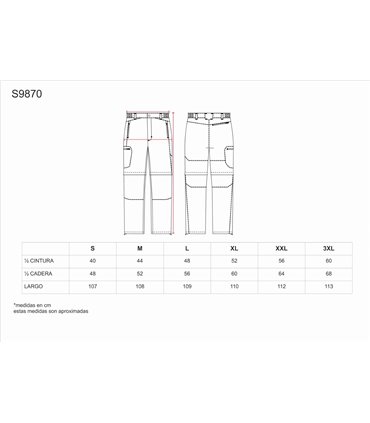 Pantalón deportivo desmontable Ripstop S9870