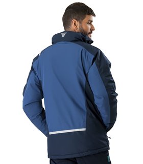 Parka con capucha acolchada marino WF2858