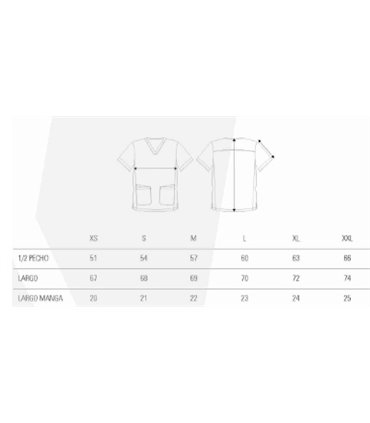 Casaca unisex sanitaria elástica B9865