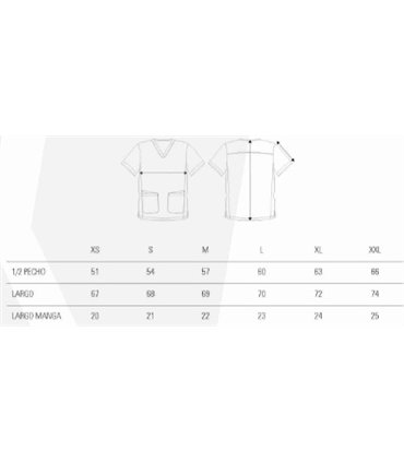 Casaca unisex sanitaria elástica B9866