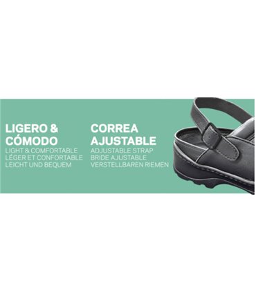 Zueco con correa Microfibra Dian Bea-L