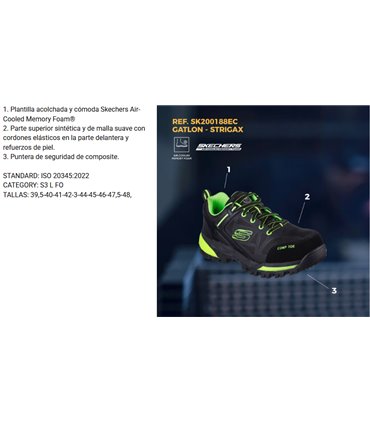 Skechers SK200188EC ELG1 S3 Pending Hombre