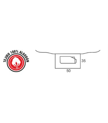 Delantal corto canvas M713COLORS