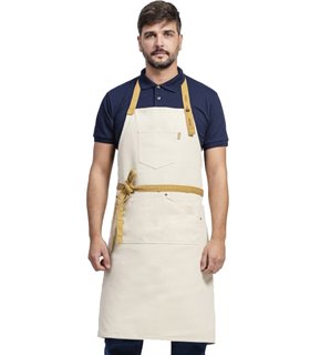 Delantal con peto canvas M712COLORS