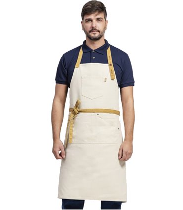 Delantal con peto canvas M712COLORS