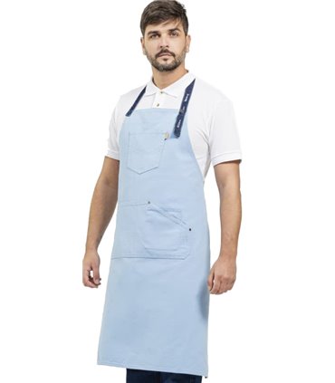 Delantal con peto canvas M712COLORS