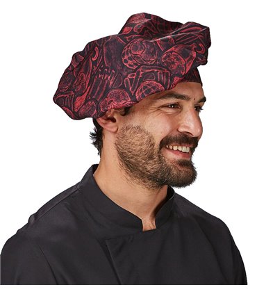 Gorro chef microfibra estampado 400016