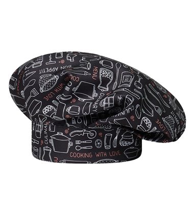 Gorro chef microfibra estampado 400016