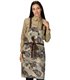 Delantal peto estampado flores marino 100035