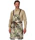 Delantal peto estampado flores verde 100035