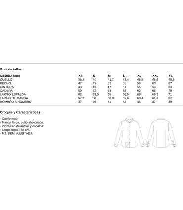 Camisa mujer hostelería Teresa 240024