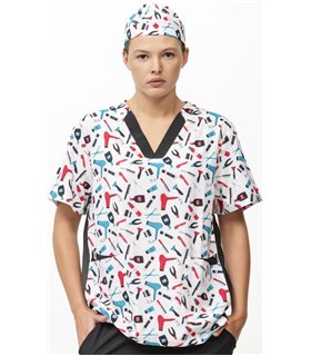 Casaca unisex peluquería elástica B9867