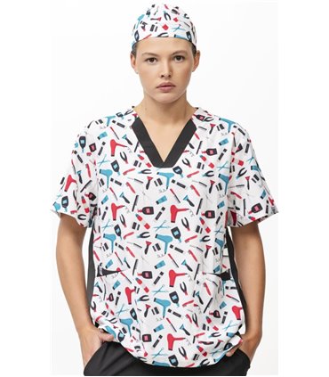 Casaca unisex peluquería elástica B9867