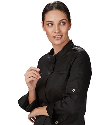 Chaqueta cocina mujer satén Sola 930049