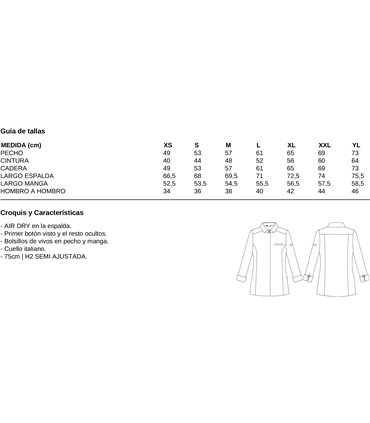 Chaqueta cocina mujer Moral 930048