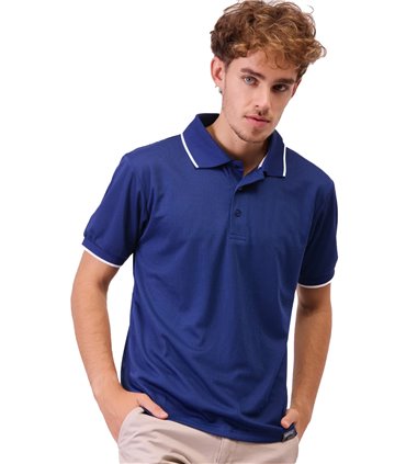 Polo de manga corta tejido Waffle S6540