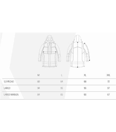 Parka A.V. Impermeable acolchada C7010