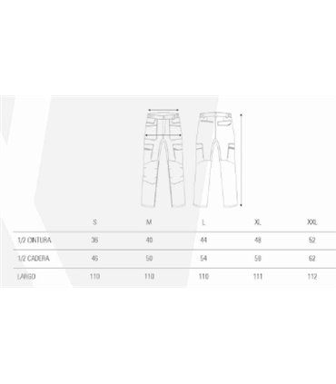 Pantalón elástico combinado Future WF3050