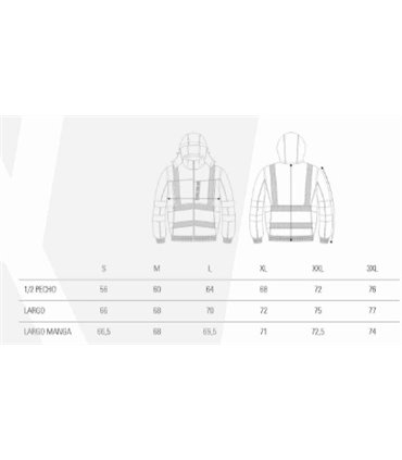 Chaqueta piloto acolchada impermeable A.V. C3535
