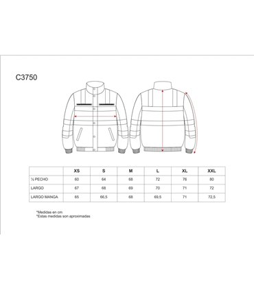 Chaquerta piloto acolchada impermeable A.V. C3750
