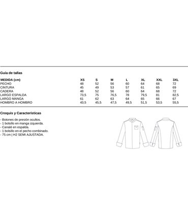 Chaqueta cocina unisex 360 Tactico 930037