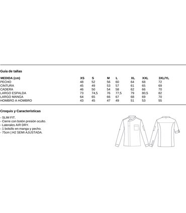 Chaqueta cocina unisex Lorca 930033