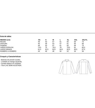Chaqueta cocina Chef unisex Sol 930041