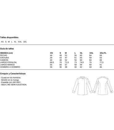 Chaqueta cocina mujer Estrada 930051
