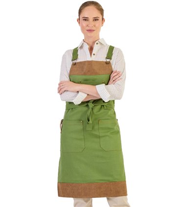 Delantal peto combi piel vegana M740