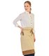Delantal francés largo piel vegana beige M740