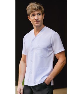 Casaca sanitaria unisex broches Cary 114028