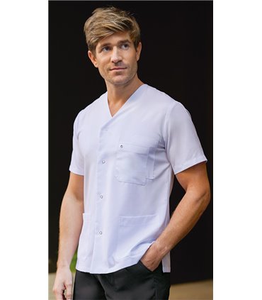 Casaca sanitaria unisex broches Cary 114028